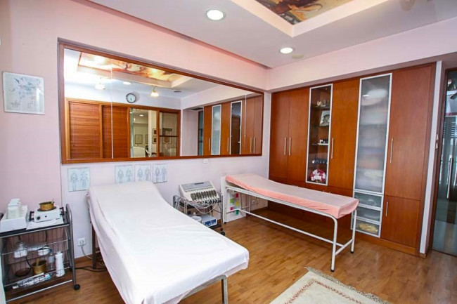 Le Centre de Beauté, εσωτερικός χώρος του κέντρου αισθητικής 