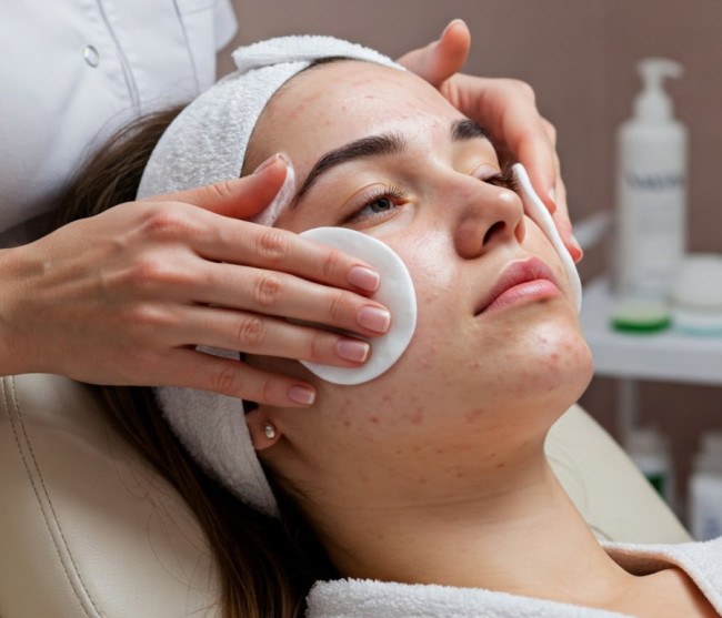 Καθαρισμός ακμής προσώπου-σώματος